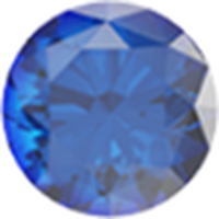 Bague Solitaire Or Blanc Crista Saphir Diamants 0.5000 caracts