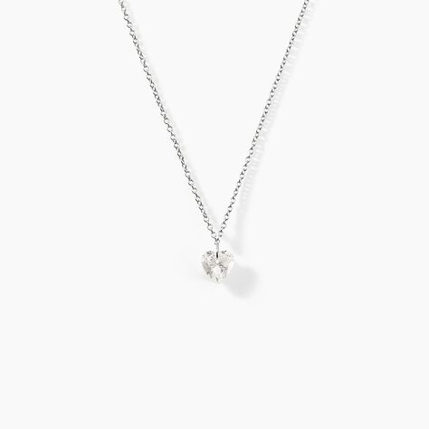 Collier Argent Sopher Oxyde De Zirconium - Colliers Coeur Femme | Histoire d’Or