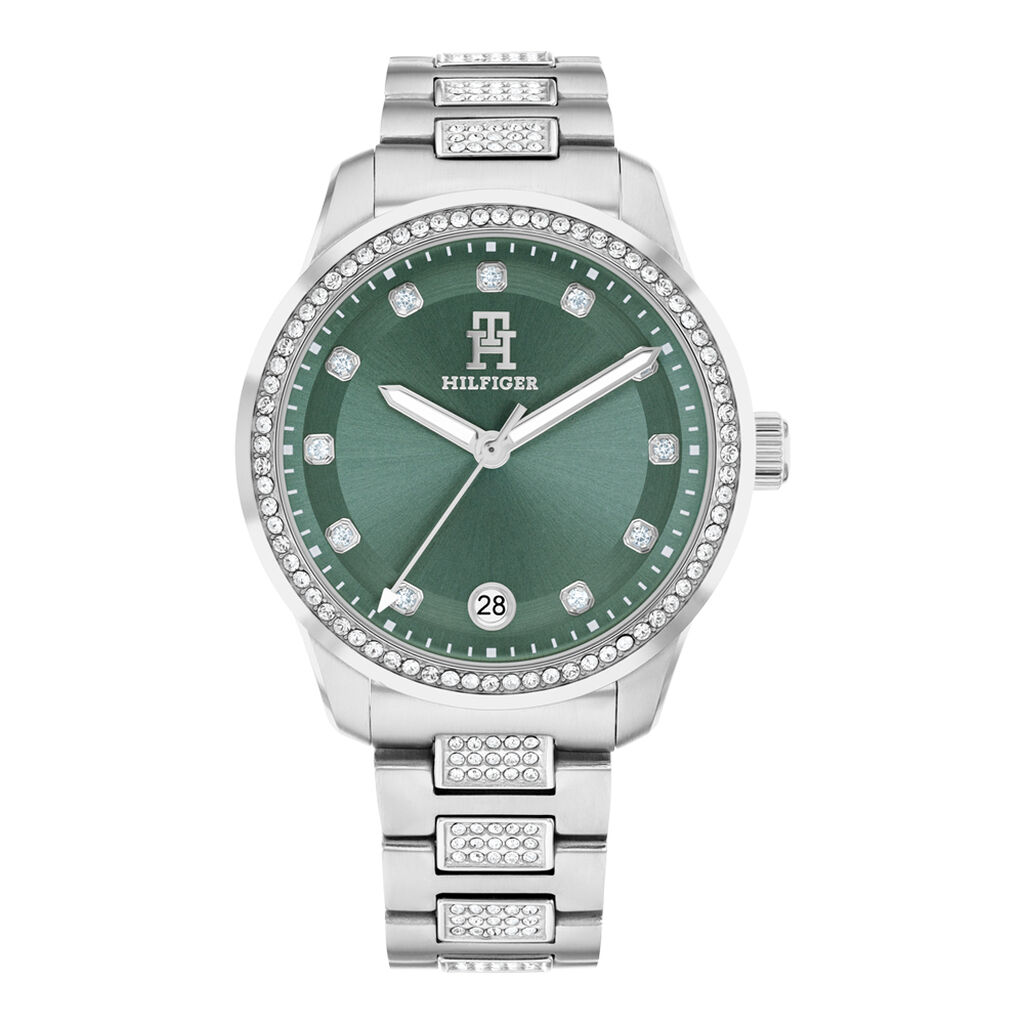 Montre Tommy Hilfiger Th85 Crystals Vert - Montres Femme | Histoire d’Or