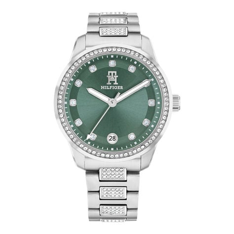 Montre Tommy Hilfiger Th85 Crystals Vert - Montres Femme | Histoire d’Or