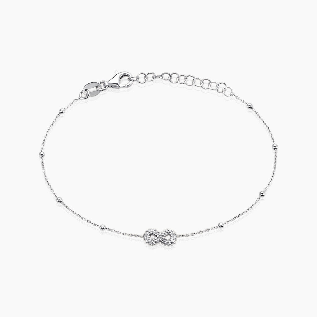 Bracelet Lizéa Argent Blanc - Bracelets Femme | Histoire d’Or