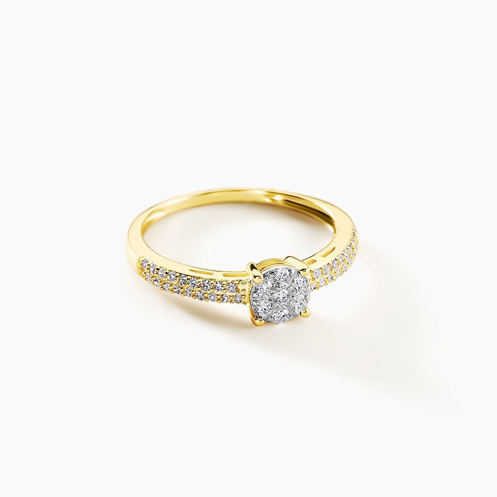 Bague Or Jaune Julia Diamants - Bagues avec pierre Femme | Histoire d’Or
