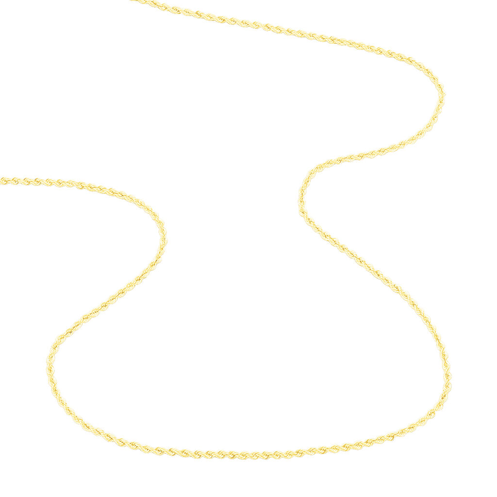 Chaines Or Corde Sans pierre Jaune 375/1000 45cm - B3CFJW006UE • Histoire d' Or