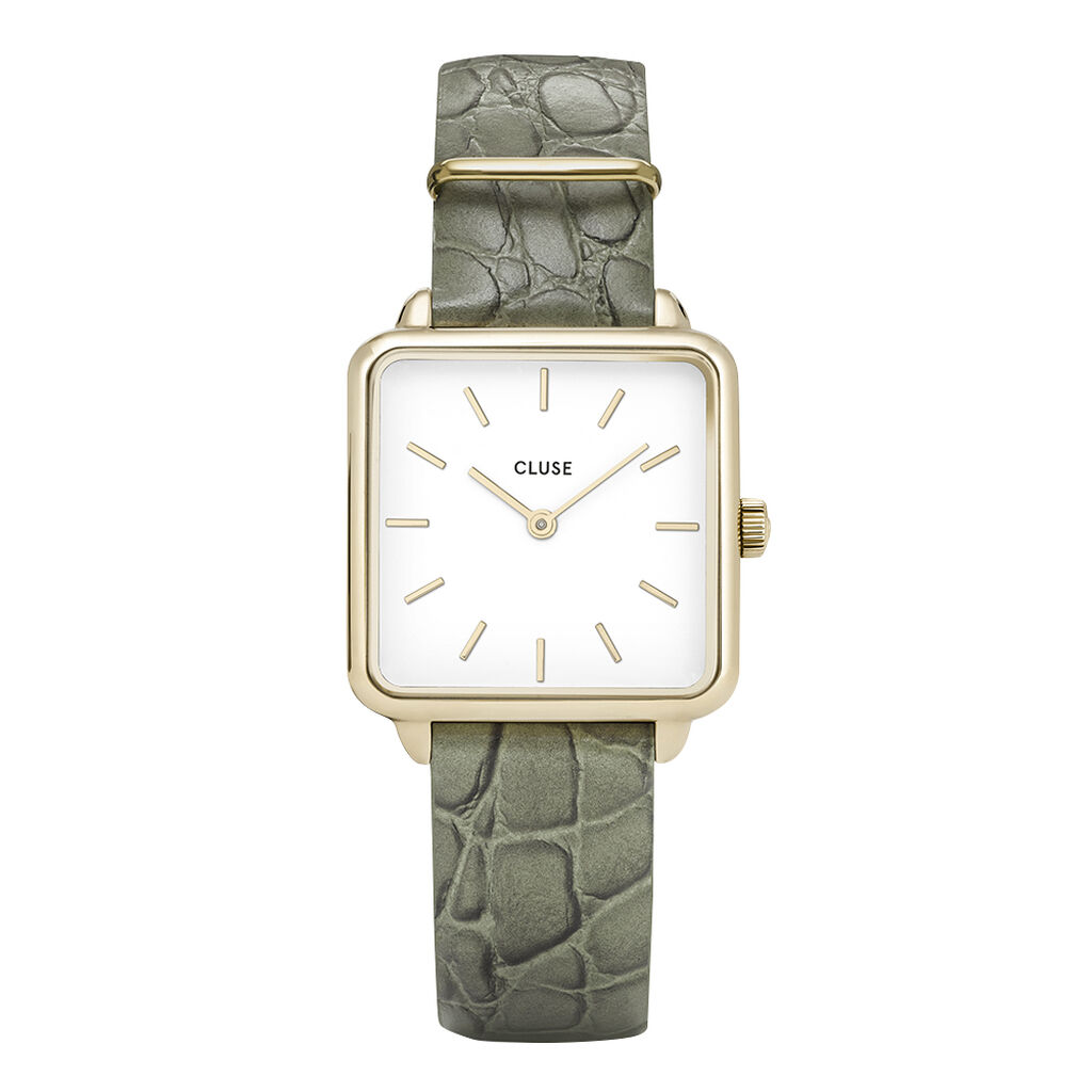 Montre Cluse La Tetragone Blanc - Montres Femme | Histoire d’Or