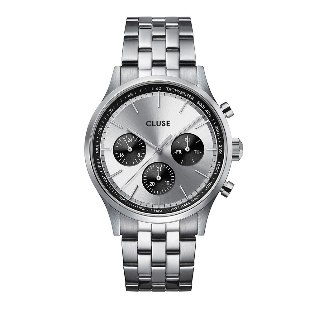 Montre Cluse Antheor Multifonction Argenté - Montres Homme | Histoire d’Or