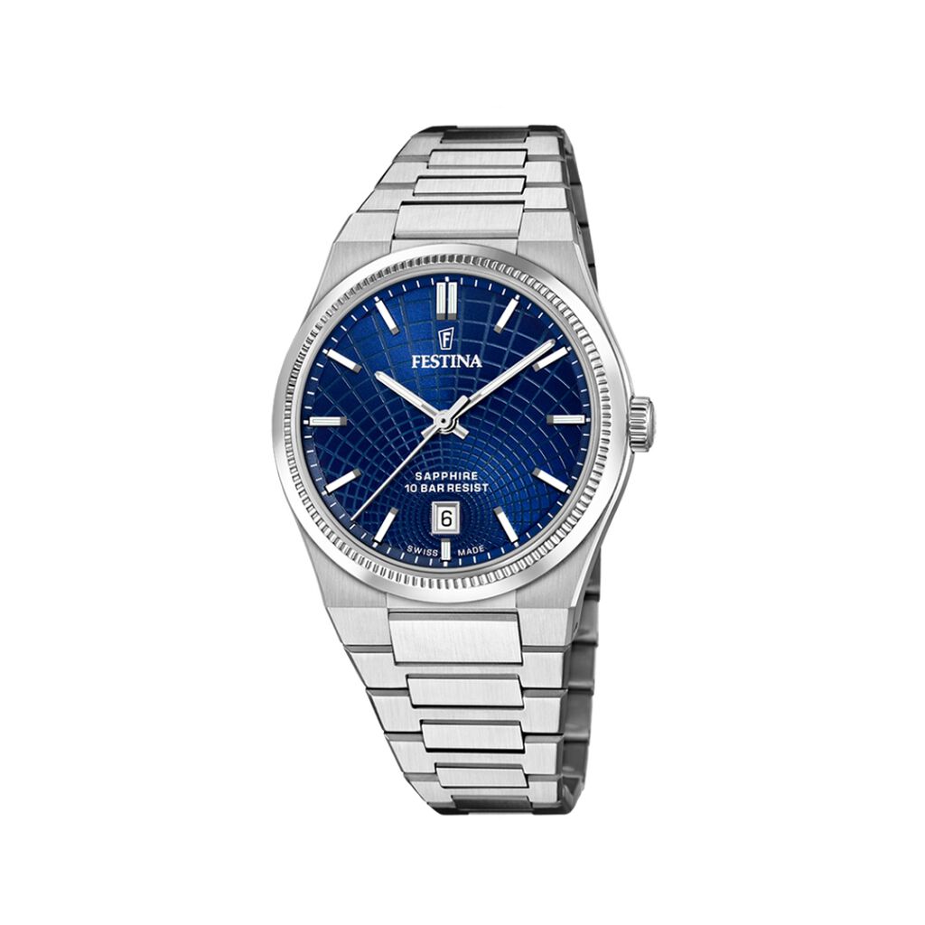 Montre Festina Swiss Made Bleu - Montres suisses Homme | Histoire d’Or