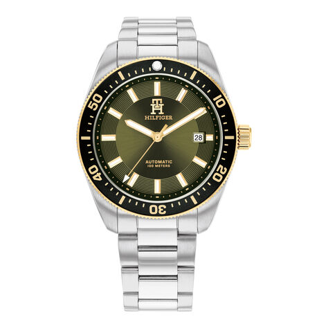 Montre Tommy Hilfiger Th 85 Auto Vert - Montres Homme | Histoire d’Or