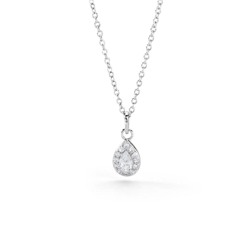 Collier Argent Blanc Tania Oxydes De Zirconium - Colliers fantaisie Femme | Histoire d’Or