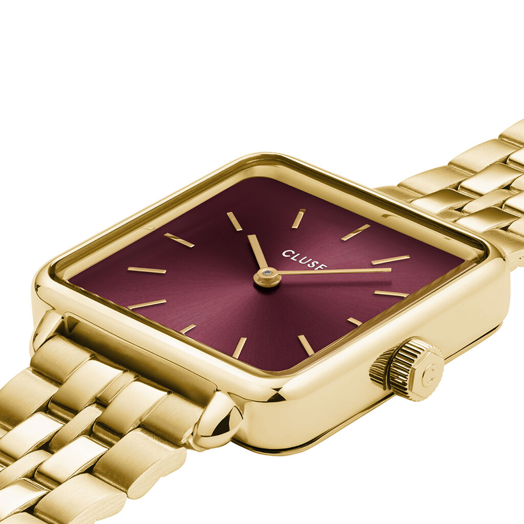 Montre Cluse La Tétragone Cerise - Montres Femme | Histoire d’Or