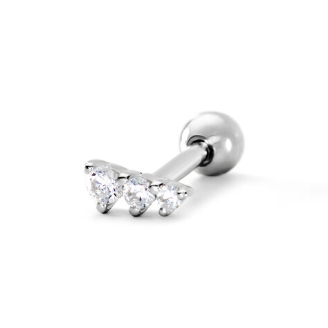 Piercing D'oreille Unitaire Delphie Argent Blanc Oxyde De Zirconium - Boucles d'oreilles fantaisie Femme | Histoire d’Or