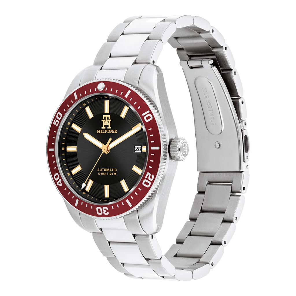 Montre Tommy Hilfiger Th 85 Auto Noir - Montres Homme | Histoire d’Or