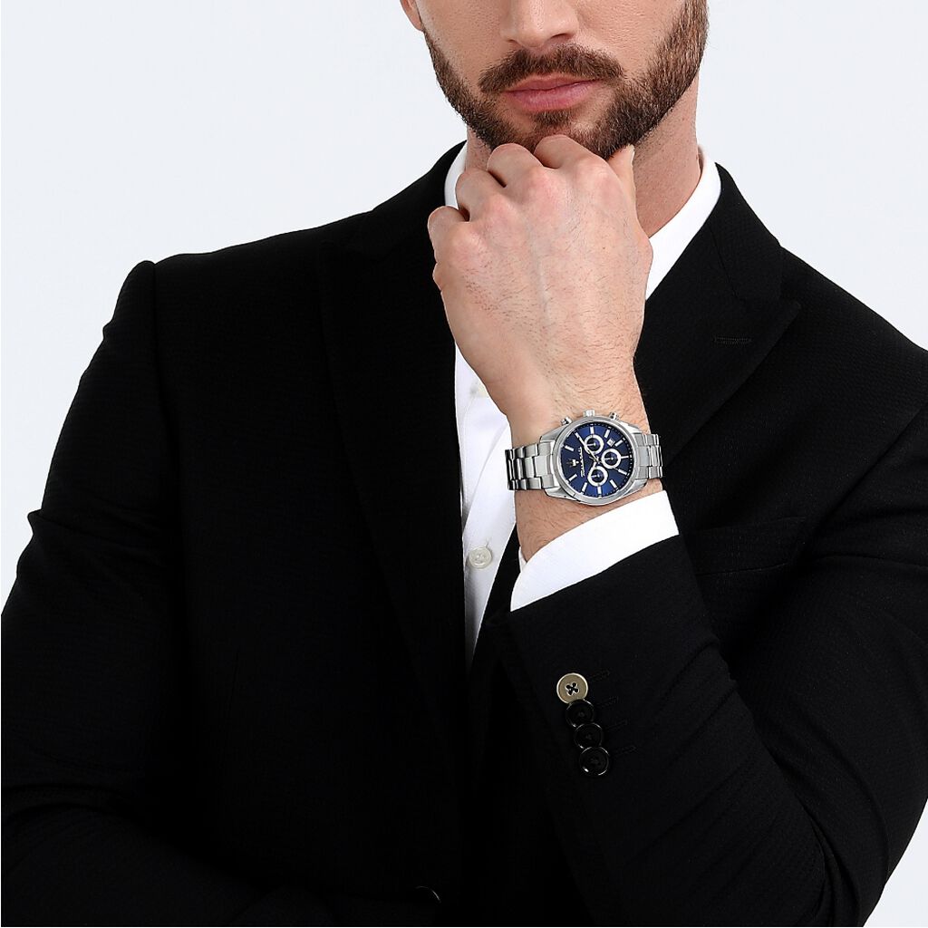 Montre Maserati Attrazione Bleu - Montres Homme | Histoire d’Or