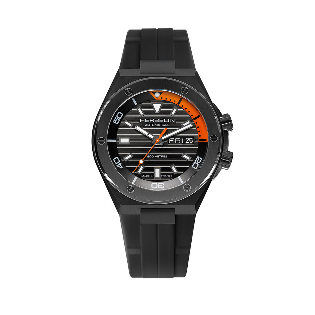 Montre Herbelin Cap Camarat Noir - Montres Homme | Histoire d’Or