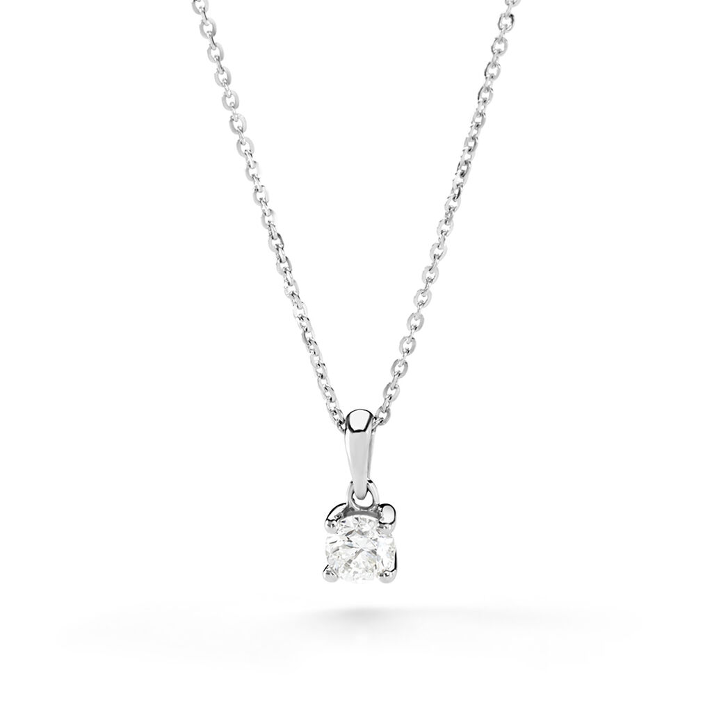 Collier Aphrodite Platine Blanc Diamant - Pendentifs Femme | Histoire d’Or