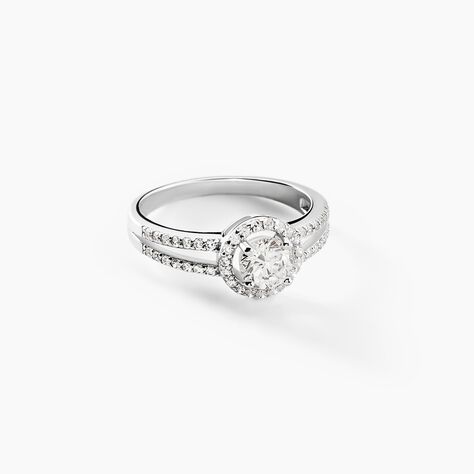 Bague Solitaire Titemae Argent Blanc Oxyde De Zirconium - Bagues solitaires Femme | Histoire d’Or