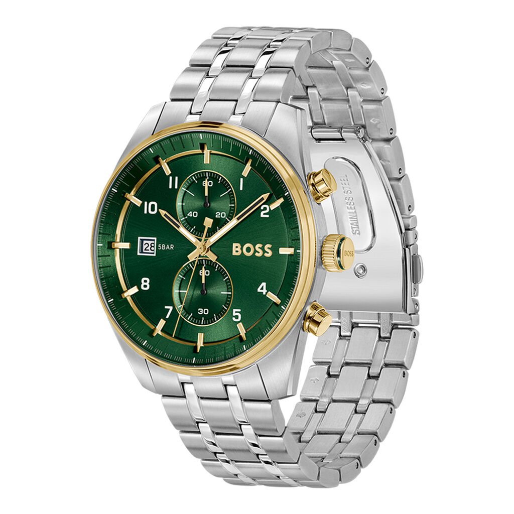 Montre Boss Skytraveller Vert - Montres Homme | Histoire d’Or