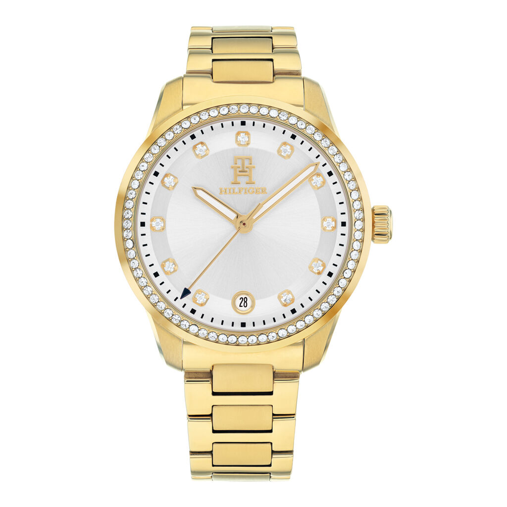 Montre Tommy Hilfiger Th85 Crystals Blanc - Montres Femme | Histoire d’Or