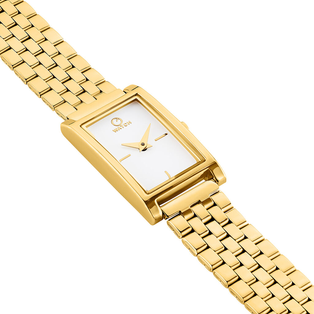 Montre O Watch Oblong Blanc - Montres Femme | Histoire d’Or