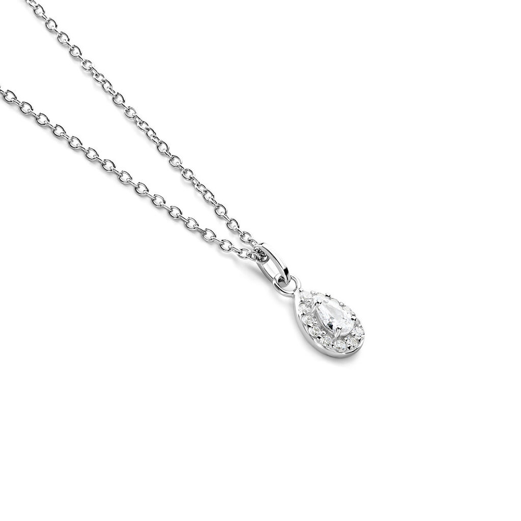 Collier Argent Blanc Tania Oxydes De Zirconium - Colliers fantaisie Femme | Histoire d’Or