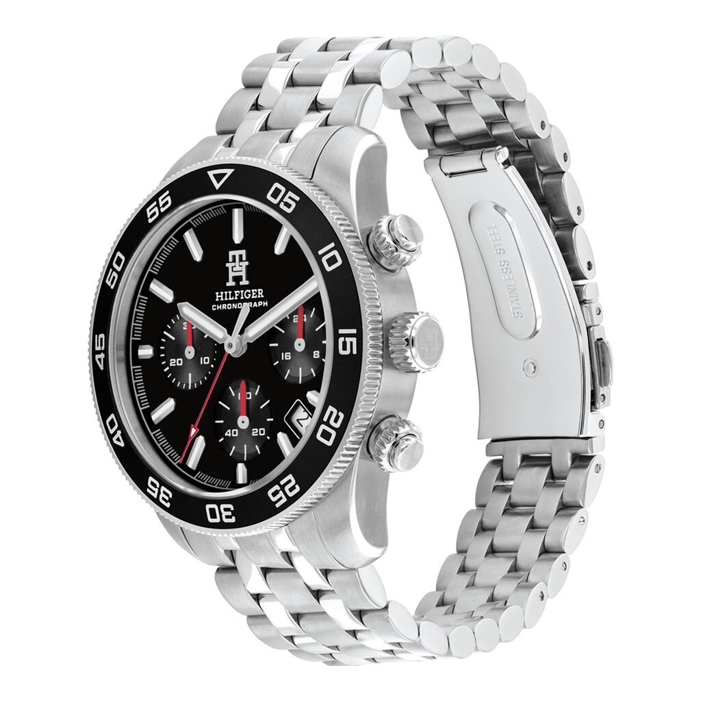 Montre Tommy Hilfiger Th85 Chrono Noir - Montres Homme | Histoire d’Or