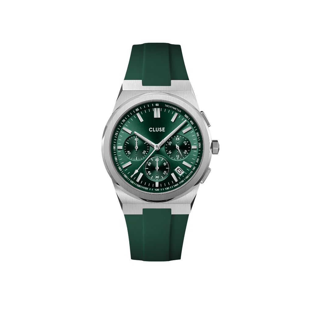 Montre Cluse Vigoureux Chrono Vert - Montres Homme | Histoire d’Or