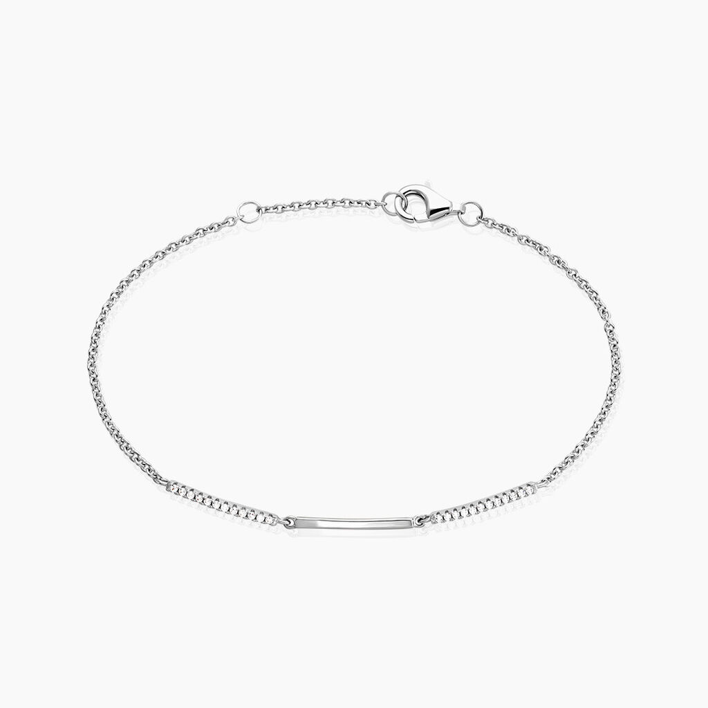 Bracelet Luciane Argent Blanc Oxyde De Zirconium - Bracelets Femme | Histoire d’Or