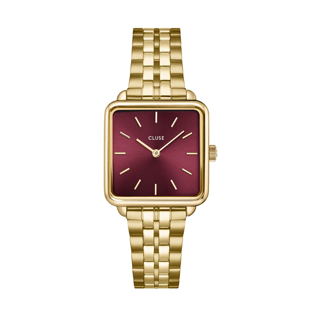 Montre Cluse La Tétragone Cerise - Montres Femme | Histoire d’Or