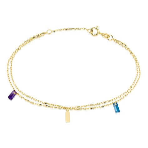 Bracelet Lavender Or Jaune Améthyste Topaze - Bracelets Femme | Histoire d’Or