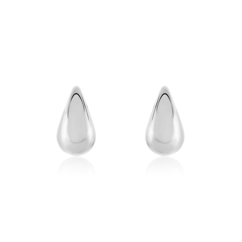 Boucles D'oreilles Puces Xenia Acier Blanc - Boucles d'oreilles fantaisie Femme | Histoire d’Or