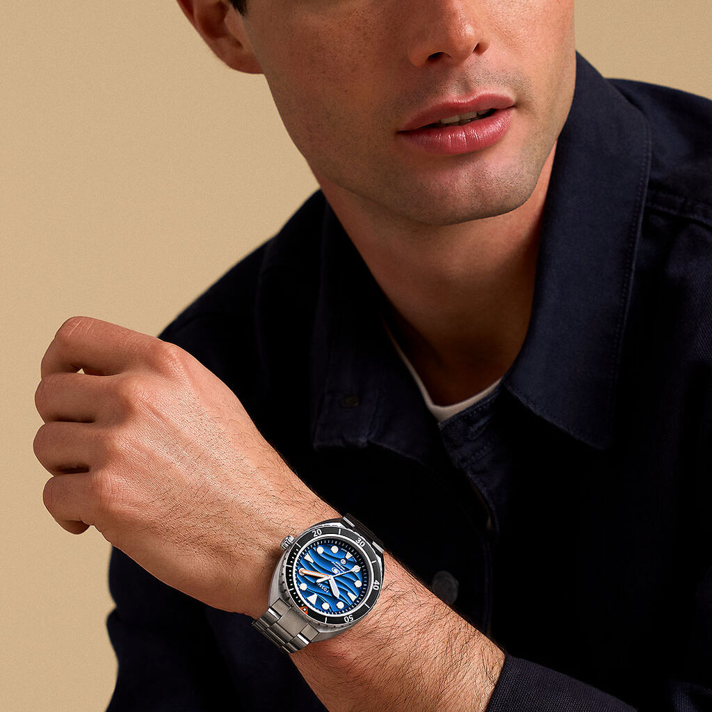 Montre Fossil Breaker Bleu - Montres Homme | Histoire d’Or