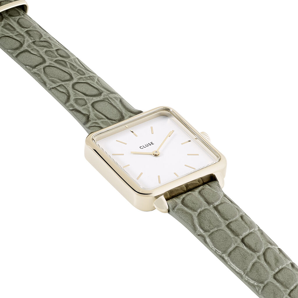 Montre Cluse La Tetragone Blanc - Montres Femme | Histoire d’Or