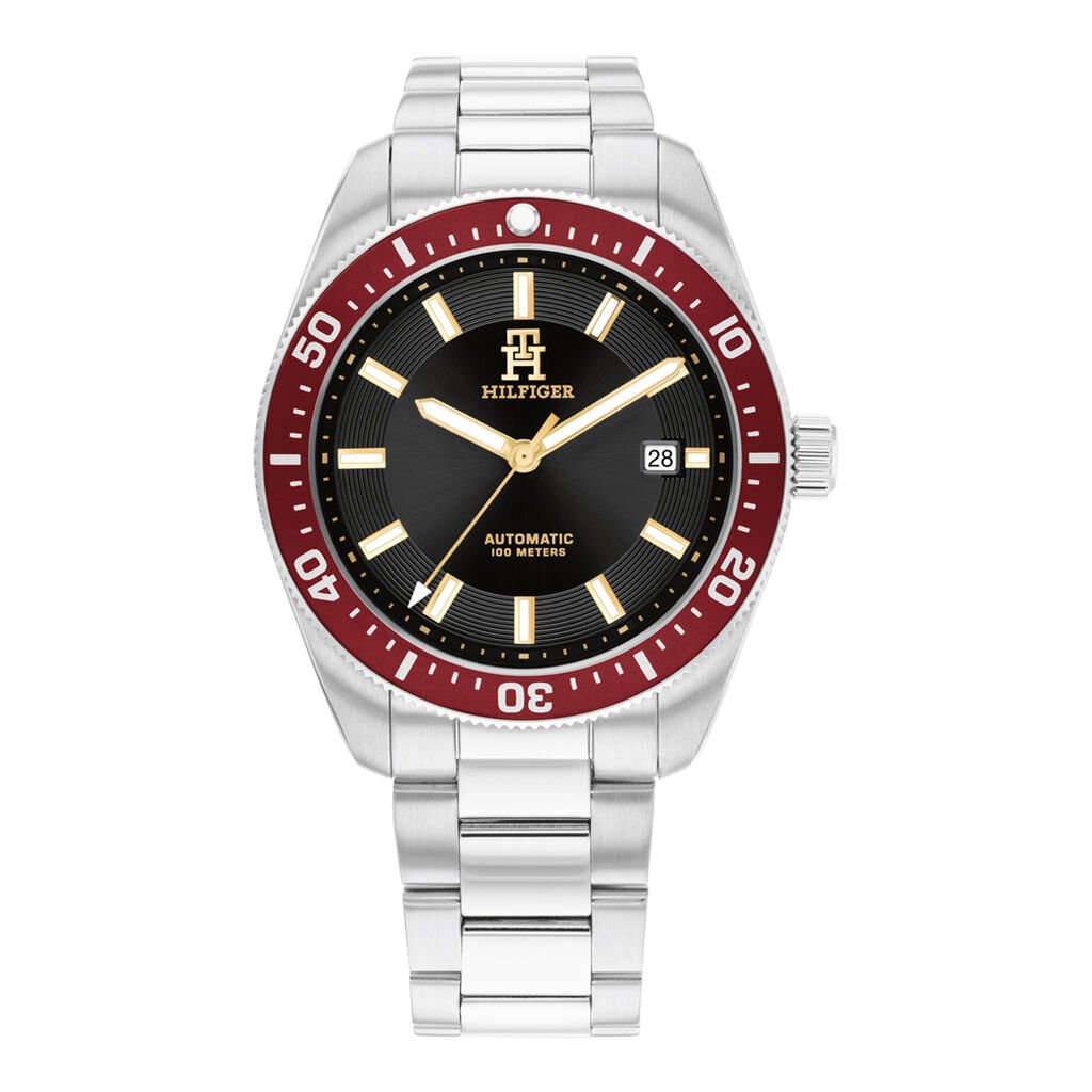 Montre Tommy Hilfiger Th 85 Auto Noir - Montres Homme | Histoire d’Or