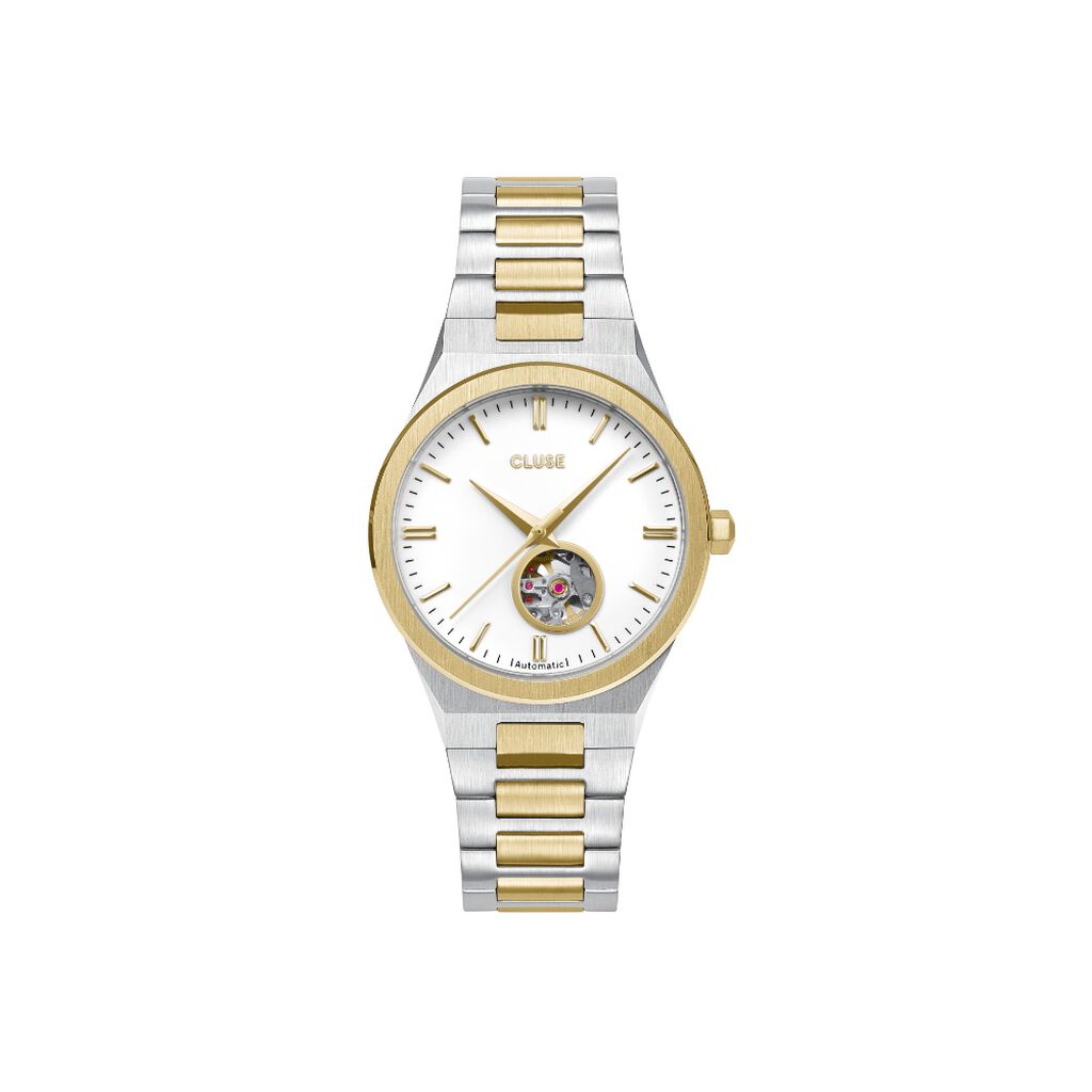 Montre Cluse Vigoureux Automatique Blanc - Montres Femme | Histoire d’Or