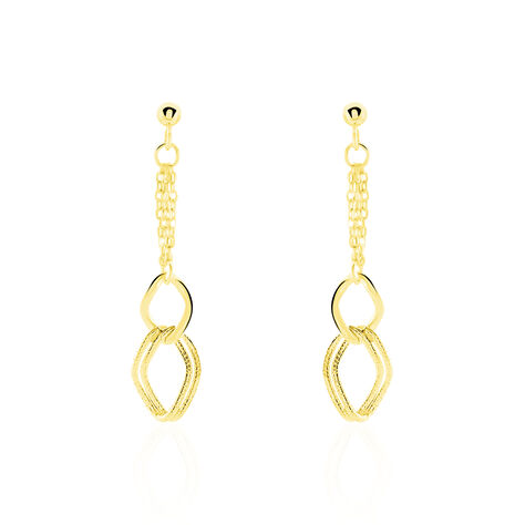 Boucles Maillons acier doré or : Acheter les plus belles boucles d'oreilles  pas chères de la nouvelle collection
