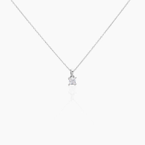 Collier Argent Blanc Jenah Oxyde De Zirconium - Colliers fantaisie Femme | Histoire d’Or