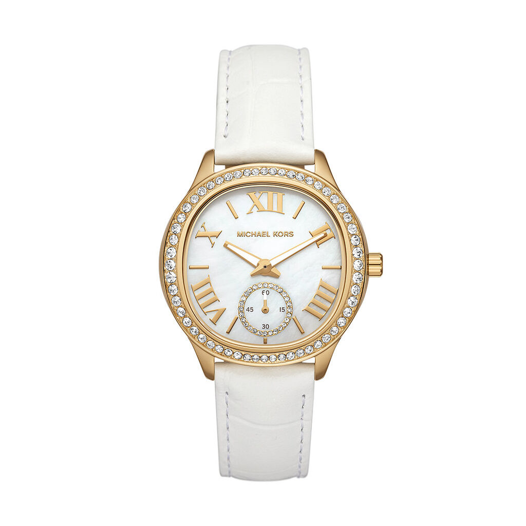 Montre Michael Kors Sage Nacre Blanche - Montres Femme | Histoire d’Or