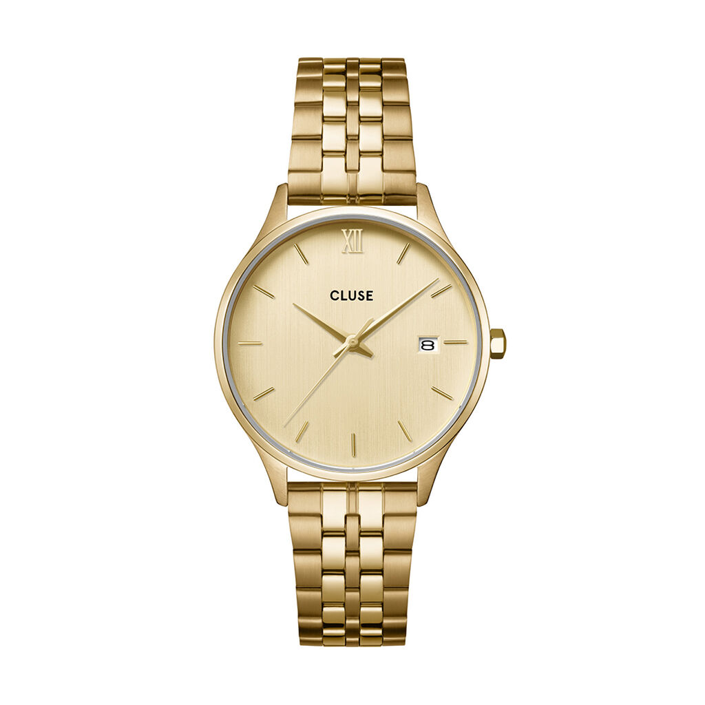 Montre Cluse Minuit Date Doré - Montres Femme | Histoire d’Or