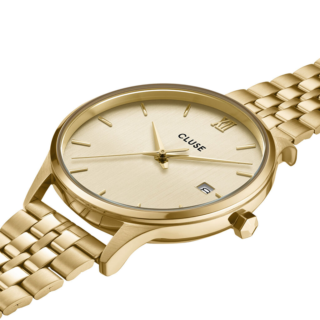 Montre Cluse Minuit Date Doré - Montres Femme | Histoire d’Or