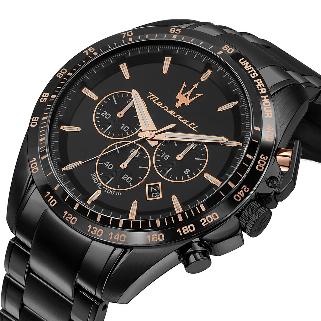 Montre Maserati Traguardo Noir - Montres Homme | Histoire d’Or