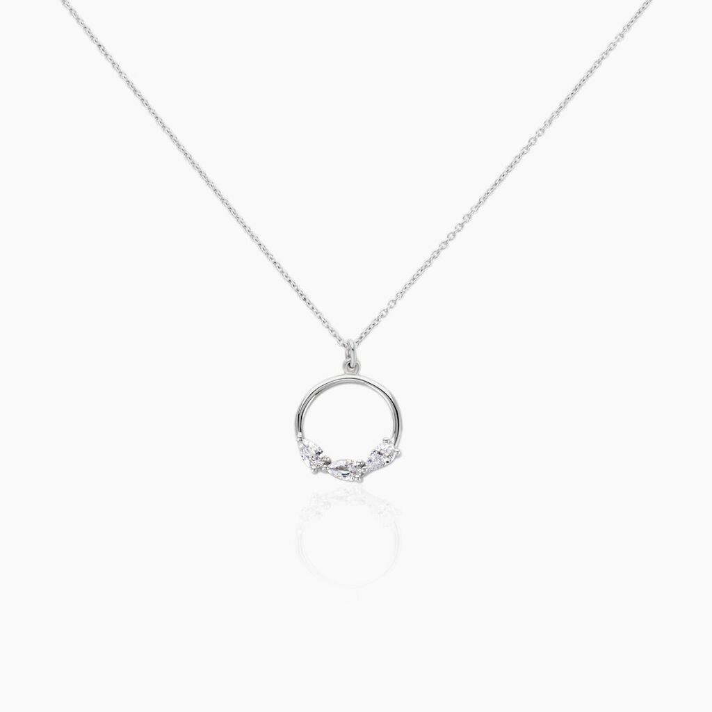 Collier Izamal Argent Blanc Oxyde De Zirconium - Colliers fantaisie Femme | Histoire d’Or