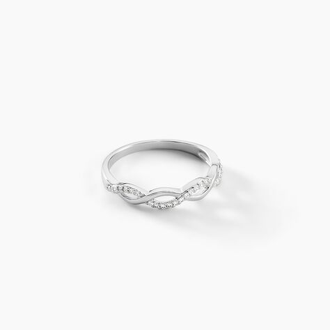 Bague Kassandra Argent Blanc Oxyde De Zirconium - Bagues avec pierre Femme | Histoire d’Or