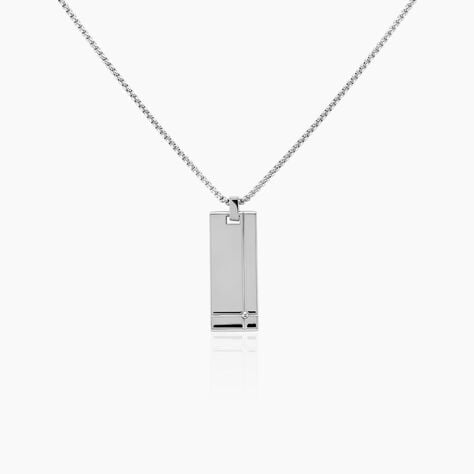 Collier Fierro Acier Blanc - Colliers fantaisie Homme | Histoire d’Or