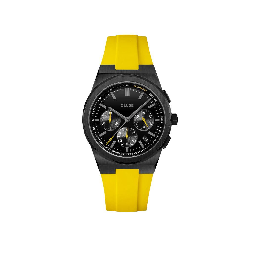 Montre Cluse Vigoureux Chrono Noir - Montres Homme | Histoire d’Or