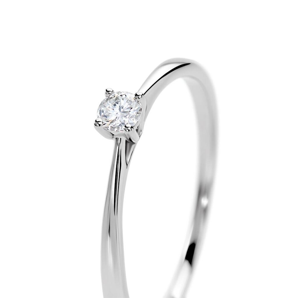 Bague Solitaire Aphrodite Platine Blanc Diamant - Bagues solitaires Femme | Histoire d’Or