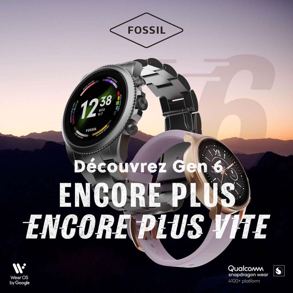 Montre Connectée Fossil Collection Gen 6 Smartwatch, Montre Connectée  Homme, FTW4062