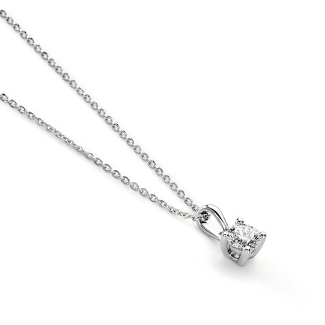 Collier Aphrodite Platine Blanc Diamant - Pendentifs Femme | Histoire d’Or