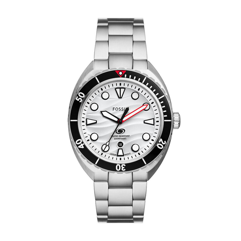 Montre Fossil Breaker Blanc - Montres Homme | Histoire d’Or