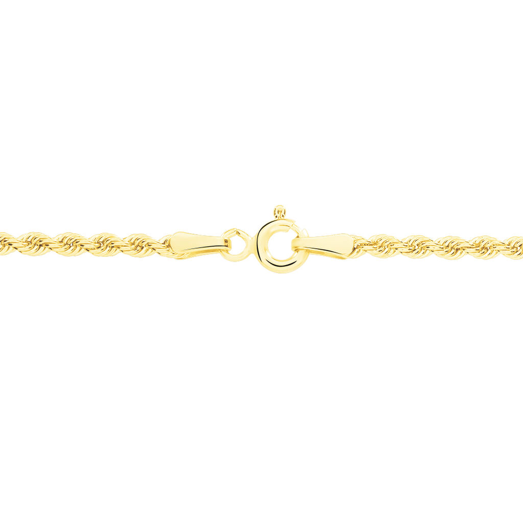 Chaines Or Corde Sans pierre Jaune 375/1000 45cm - B3CFJW006UE • Histoire d' Or