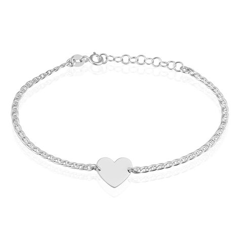 Bracelet Enoah Argent Blanc - Bracelets Coeur Femme | Histoire d’Or