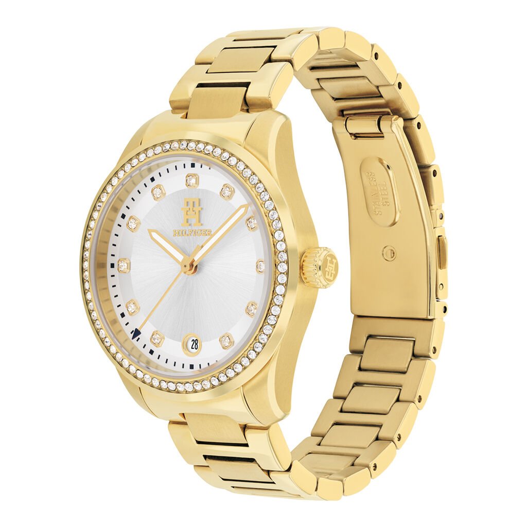 Montre Tommy Hilfiger Th85 Crystals Blanc - Montres Femme | Histoire d’Or